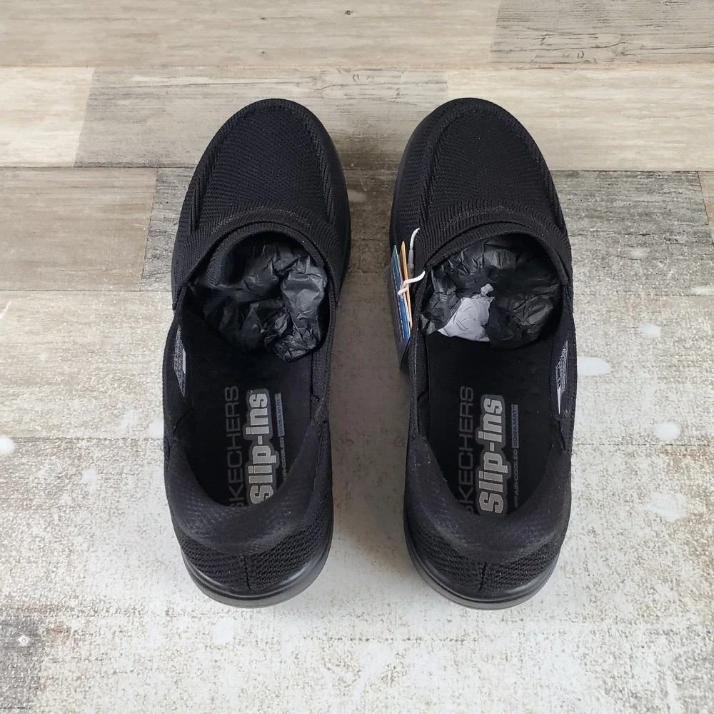 SKECHERS On The Go Radiant Bonnie Womens Loafers Sz 9 Black Slip On Round Toe